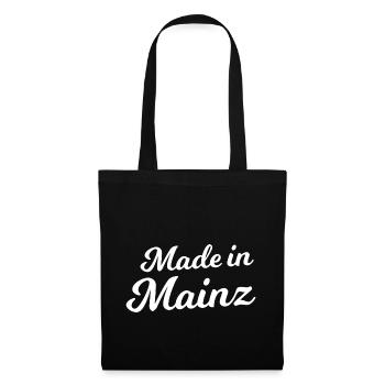 Made in Mainz - Stoffbeutel - Schwarz - Vorne