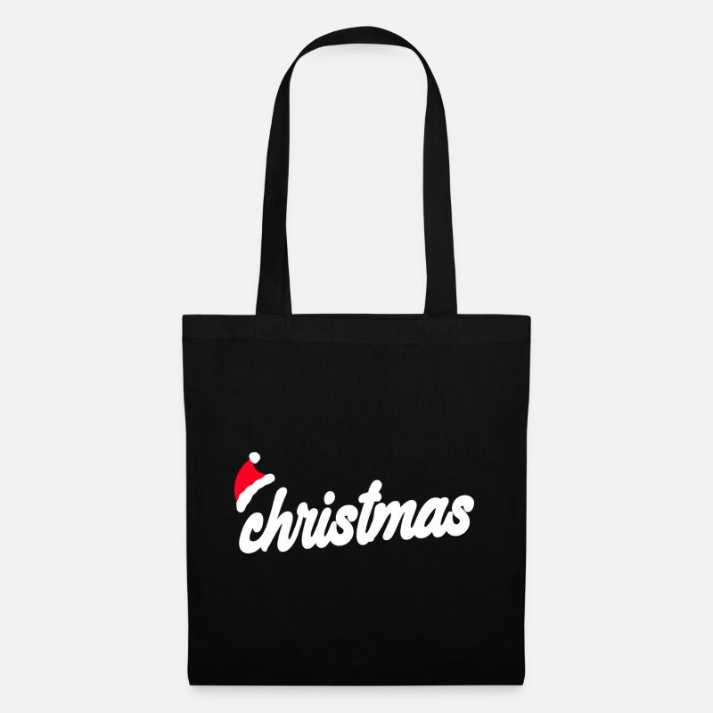 Christmas - Weihnachten - Stoffbeutel - Schwarz