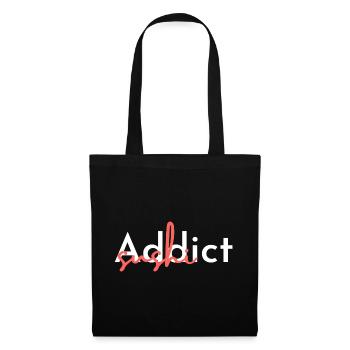 Addict Crush: Bold Script Overlay - Tote Bag - black - Front