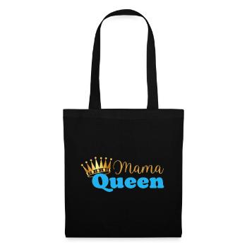 Mama queen - maman reine - cadeau fête des mères - Sac en tissu - noir - Devant