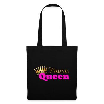 Mama queen - maman reine - cadeau fête des mères - Sac en tissu - noir - Devant