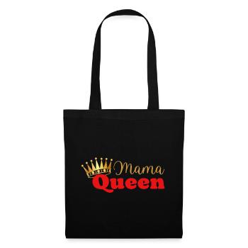 Mama queen - maman reine - cadeau fête des mères - Sac en tissu - noir - Devant