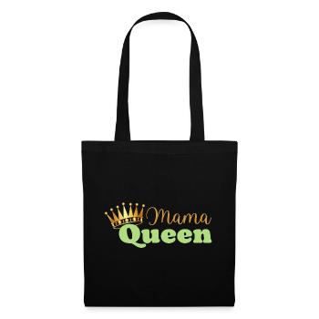 Mama queen - maman reine - cadeau fête des mères - Sac en tissu - noir - Devant