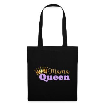 Mama queen - maman reine - cadeau fête des mères - Sac en tissu - noir - Devant