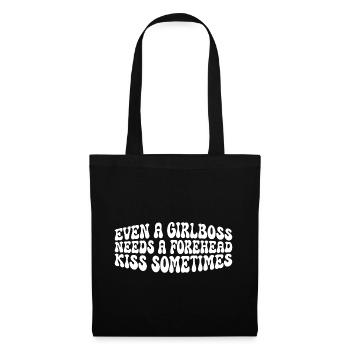 Even A Girlboss Needs A Forehead Kiss Sometimes 4 - Tote Bag - black - Front