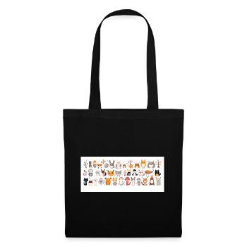Cute little animals - Tote Bag - black - Front