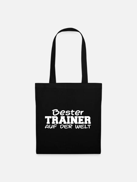Bester Trainer Training Teamtrainer Trainieren - Stoffbeutel - Schwarz