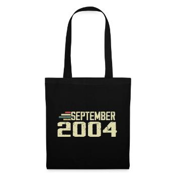 September 2004 Vintage Geschenkidee September 2004 - Stoffbeutel - Schwarz - Vorne