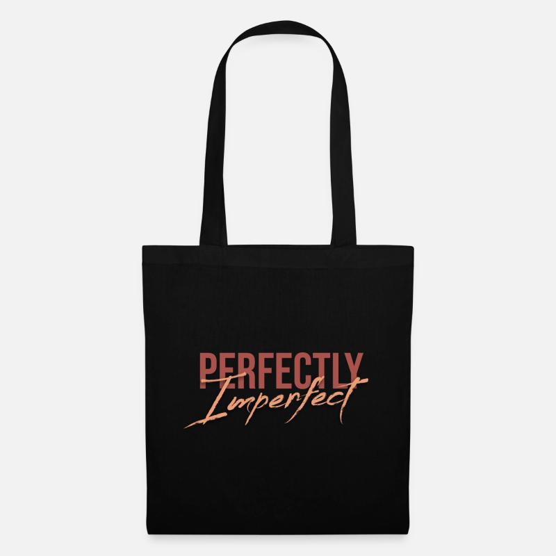Perfectly Imperfect - Stoffbeutel - Schwarz