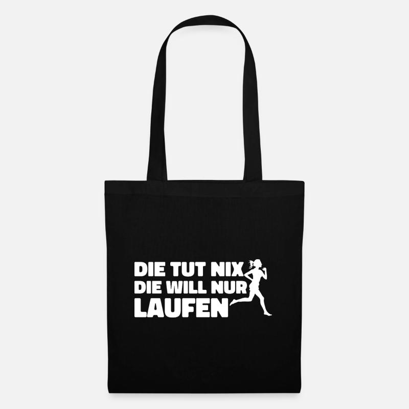 Runner Sport Running Gift - Tote Bag - black