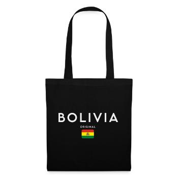 Drapeau bolivien, fierté bolivienne - Sac en tissu - noir - Devant