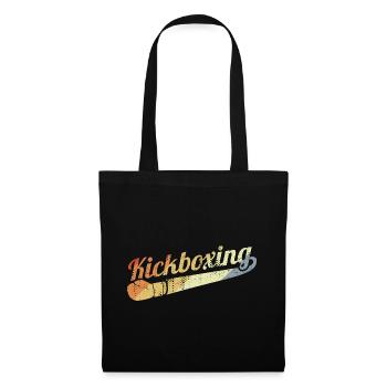 Vintage Kickboxen - Stoffbeutel - Schwarz - Vorne