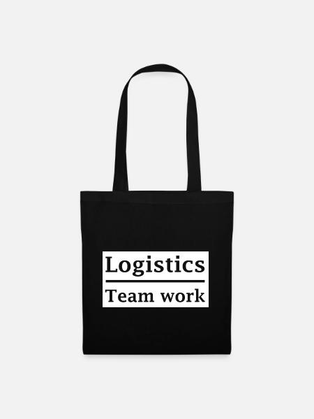 Die Logistik Teamarbeit - Stoffbeutel - Schwarz