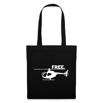 Helicopter Flying Is Freedom - Flight Pilot Icon - Tote Bag - black - Front