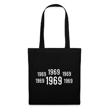 Retro 1969 Geburtstag 1969 Jahrgang Geschenk 1969 - Stoffbeutel - Schwarz - Vorne
