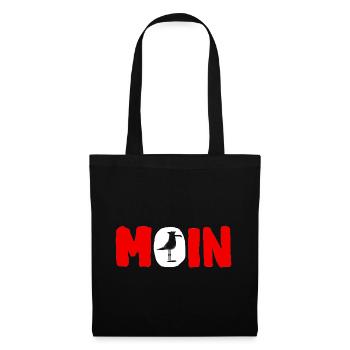 Moin avec la mouette - Sac en tissu - noir - Devant