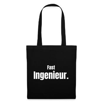 Almost an engineer - Tote Bag - black - Front