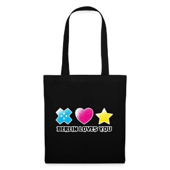 BLY - Iconic Symbols - Grunge - Tote Bag - black - Front