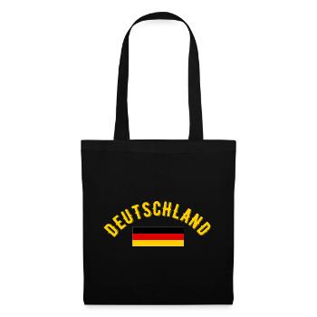 Deutschland Football Fan Vintage Typography  - Tote Bag - black - Front