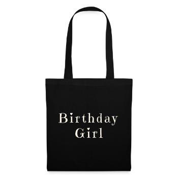 Birthday Girl – Celebration Design - Stoffbeutel - Schwarz - Vorne
