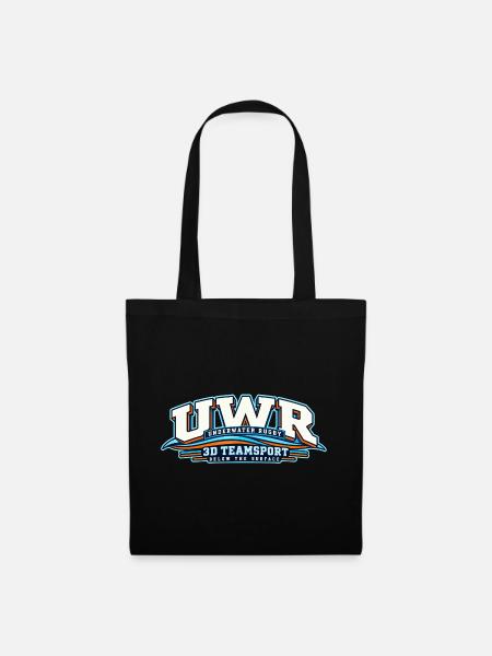 Unterwasser Rugby 3D Teamsport - Stoffbeutel - Schwarz