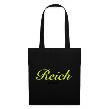 Reich geboren | vermögend | reich | Geburt | - Sac en tissu - noir - Devant