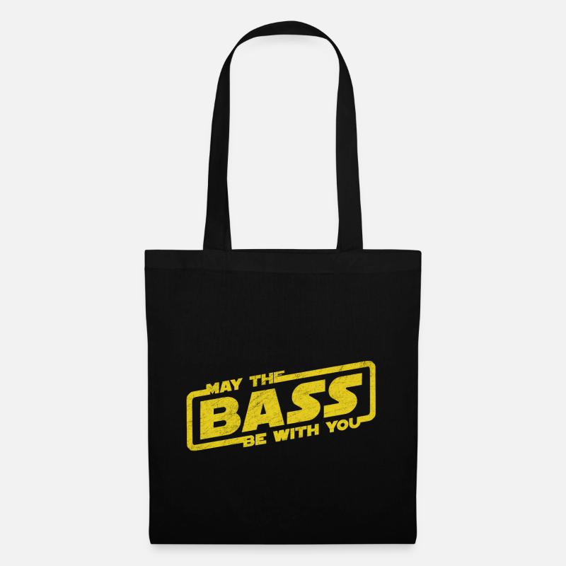 Que la basse soit avec toi Electro Party Techno EDM - Sac en tissu - noir