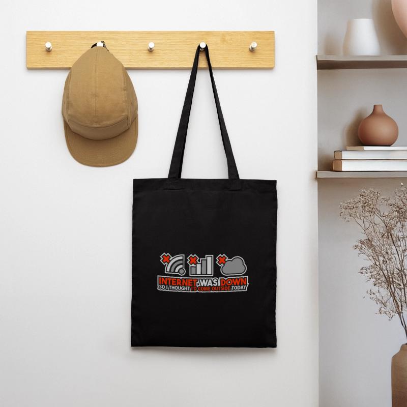 Internet Was Down - Offline Programmer Computer Tote Bag