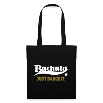 Bachata Just Dance It - Chemise de danse Bachata - Sac en tissu - noir - Devant