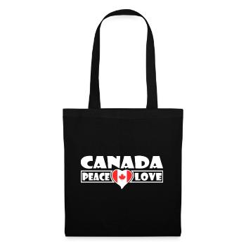 Canada - Sac en tissu - noir - Devant