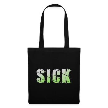 Sick Design - Stoffbeutel - Schwarz - Vorne