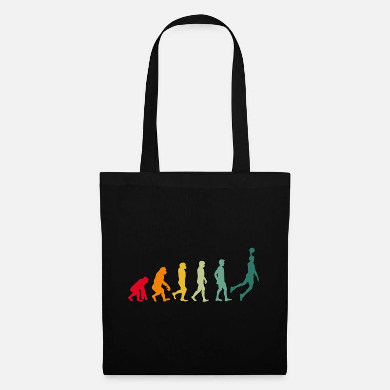 Cadeau rétro de joueur de basket-ball évolution - Sac en tissu - noir
