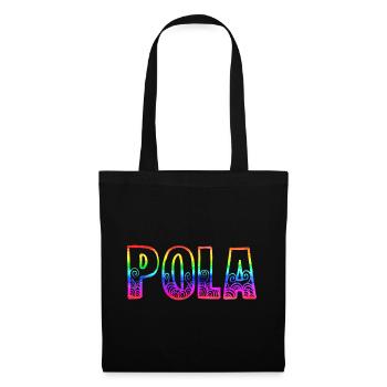 pola rs arc-en-ciel - Sac en tissu - noir - Devant
