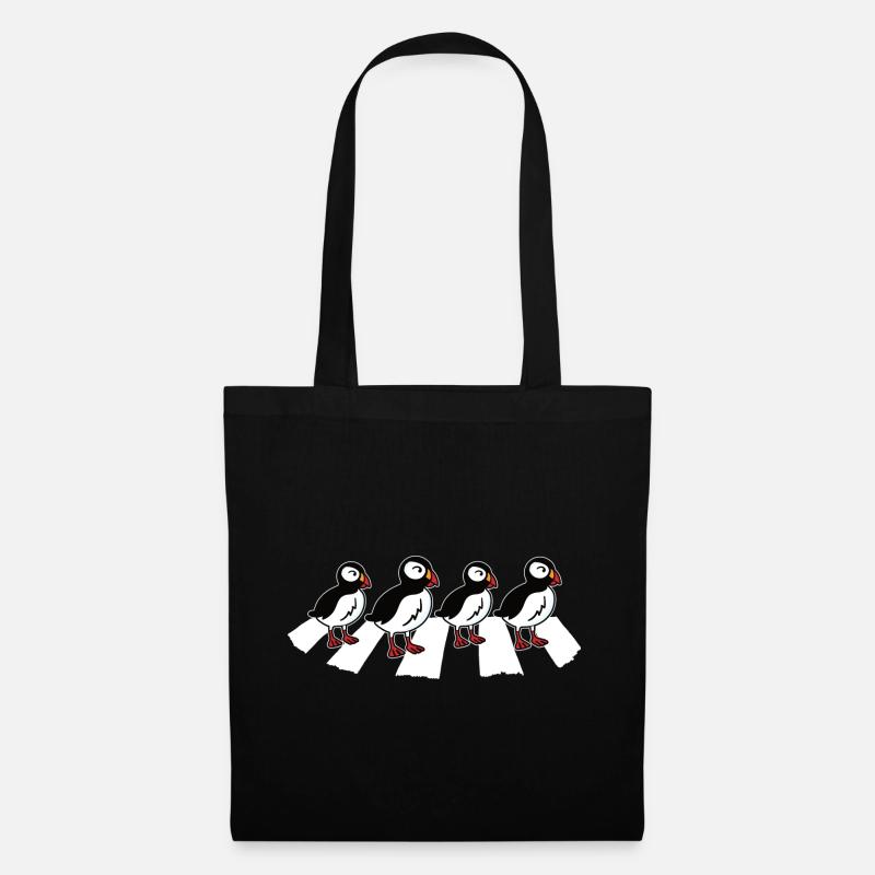 Papageitaucher Papageientaucher Puffin - Stoffbeutel - Schwarz