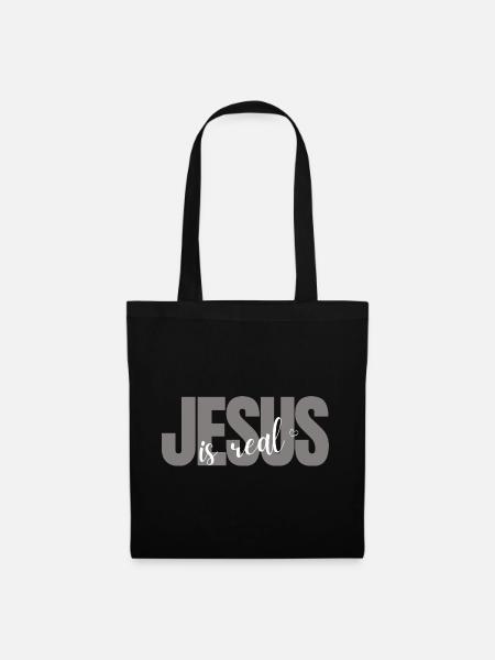 Jesus is Real - Stoffbeutel - Schwarz