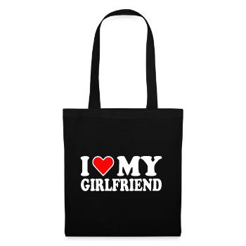 I love my girlfriend - Tote Bag - black - Front