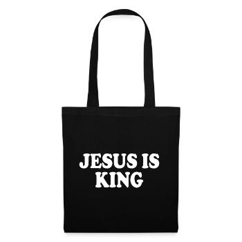 Jesus is king - Stoffbeutel - Schwarz - Vorne