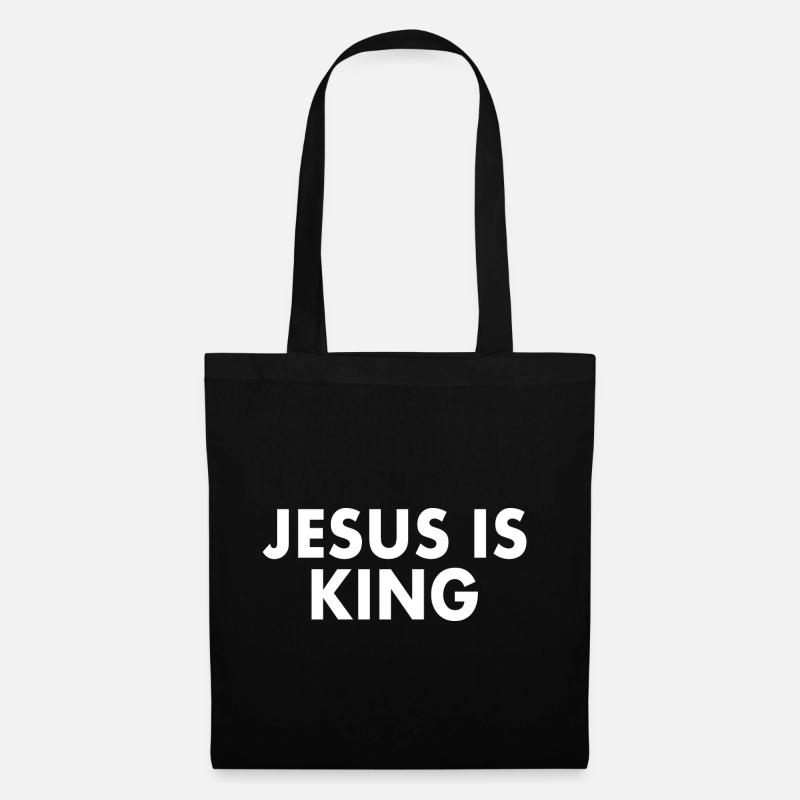Jesus is king - Stoffbeutel - Schwarz