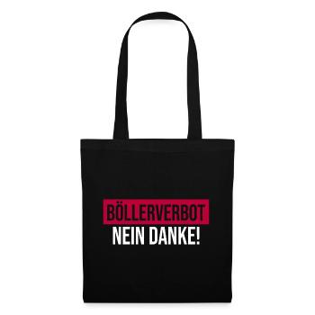 Böllerverbot Nein Danke Feuerwerksverbot Silvester - Stoffbeutel - Schwarz - Vorne