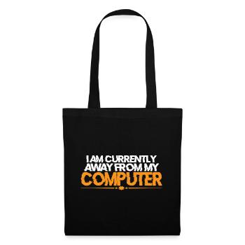 Je suis actuellement absent de mon ordinateur 3 - Sac en tissu - noir - Devant