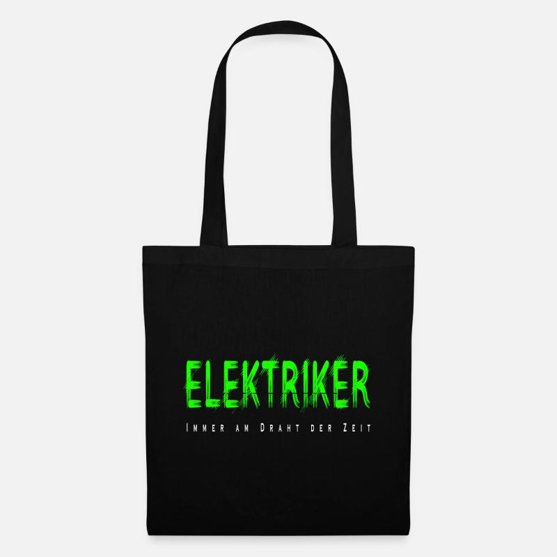 Elektriker Handwerker Design - Stoffbeutel - Schwarz