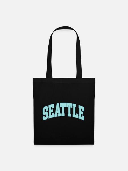 Seattle - Stoffbeutel - Schwarz