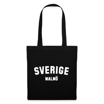 MALMÖ Sverige Sweden Schweden - Stoffbeutel - Schwarz - Vorne