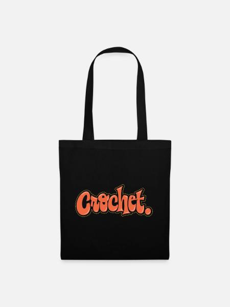 CROCHET - Stoffbeutel - Schwarz