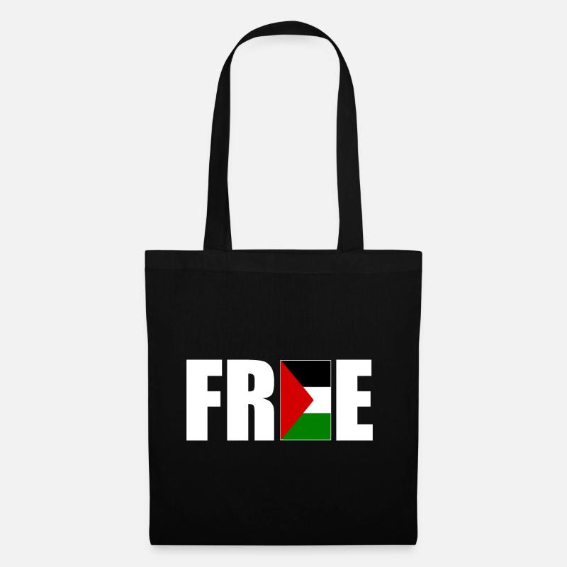 Free palestine - Stoffbeutel - Schwarz
