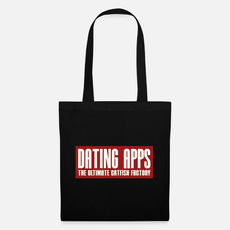 DATING APPS - THE ULTIMATE CATFISH FACTORY - Tote Bag - black