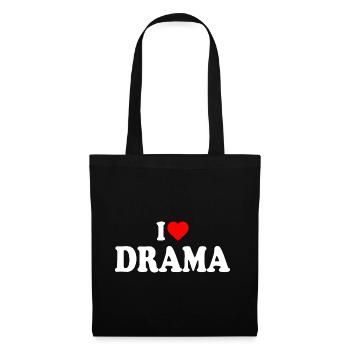 I love drama - Sac en tissu - noir - Devant