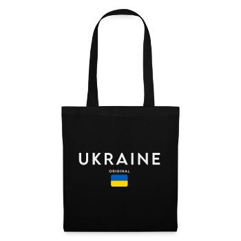 Drapeau ukrainien, fierté ukrainienne - Sac en tissu - noir - Devant