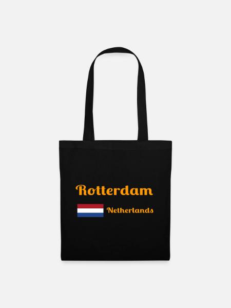 Rotterdam Netherlands- Stylish prints - Tote Bag - black