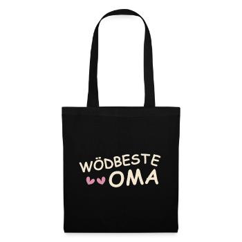 Wödbeste Oma - Stoffbeutel - Schwarz - Vorne